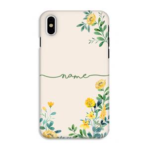 CaseCompany Gele bloemen: iPhone X Tough Case