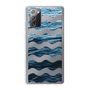 CaseCompany Oceaan: Samsung Galaxy Note 20 / Note 20 5G Transparant Hoesje