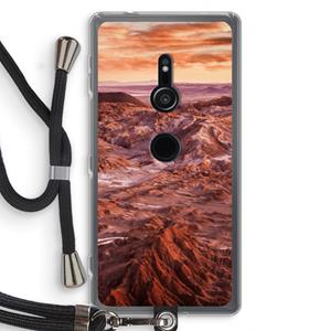 CaseCompany Mars: Sony Xperia XZ2 Transparant Hoesje met koord