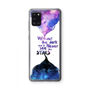 CaseCompany Stars quote: Samsung Galaxy A31 Transparant Hoesje