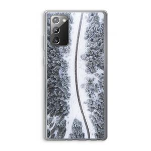 CaseCompany Snøfall: Samsung Galaxy Note 20 / Note 20 5G Transparant Hoesje