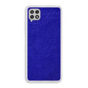 CaseCompany Majorelle Blue: Samsung Galaxy A22 4G Transparant Hoesje