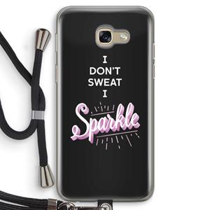 CaseCompany Sparkle quote: Samsung Galaxy A5 (2017) Transparant Hoesje met koord