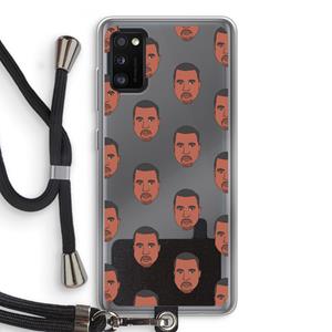 CaseCompany Kanye Call Me℃: Samsung Galaxy A41 Transparant Hoesje met koord