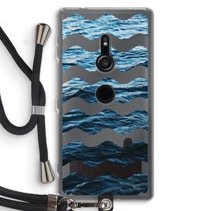CaseCompany Oceaan: Sony Xperia XZ2 Transparant Hoesje met koord