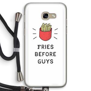 CaseCompany Fries before guys: Samsung Galaxy A5 (2017) Transparant Hoesje met koord