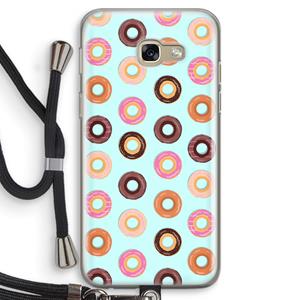 CaseCompany Donuts: Samsung Galaxy A5 (2017) Transparant Hoesje met koord