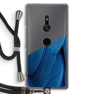 CaseCompany Pauw: Sony Xperia XZ2 Transparant Hoesje met koord