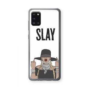 CaseCompany Slay All Day: Samsung Galaxy A31 Transparant Hoesje