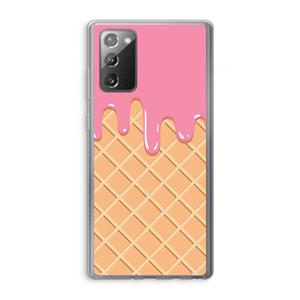CaseCompany Ice cream: Samsung Galaxy Note 20 / Note 20 5G Transparant Hoesje