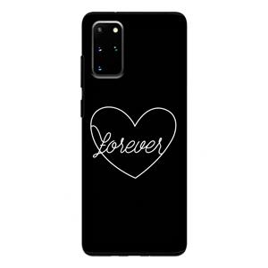 CaseCompany Forever heart black: Samsung Galaxy S20 Plus Tough Case