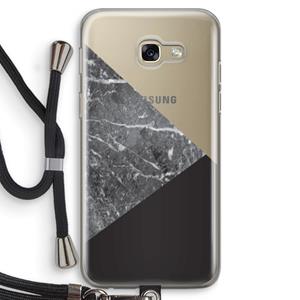 CaseCompany Combinatie marmer: Samsung Galaxy A5 (2017) Transparant Hoesje met koord