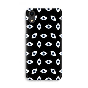 CaseCompany Eyes pattern: iPhone XR Volledig Geprint Hoesje