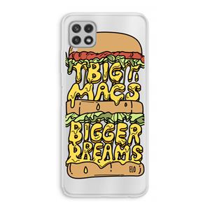 CaseCompany Big Macs Bigger Dreams: Samsung Galaxy A22 4G Transparant Hoesje