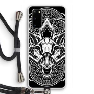 CaseCompany Oh Deer: Samsung Galaxy S20 Transparant Hoesje met koord