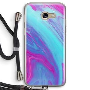 CaseCompany Zweverige regenboog: Samsung Galaxy A5 (2017) Transparant Hoesje met koord
