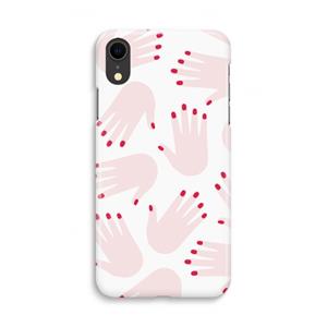 CaseCompany Hands pink: iPhone XR Volledig Geprint Hoesje