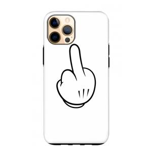 CaseCompany Middle finger white: iPhone 12 Pro Max Tough Case