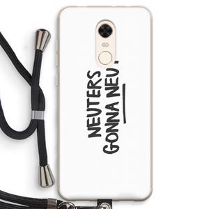 CaseCompany Neuters: Xiaomi Redmi 5 Transparant Hoesje met koord
