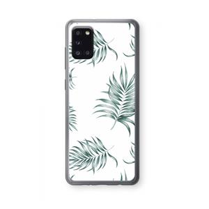 CaseCompany Simple leaves: Samsung Galaxy A31 Transparant Hoesje