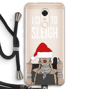 CaseCompany Came To Sleigh: Xiaomi Redmi 5 Transparant Hoesje met koord