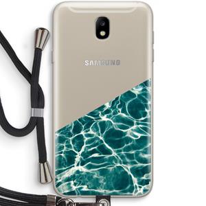 CaseCompany Weerkaatsing water: Samsung Galaxy J7 (2017) Transparant Hoesje met koord