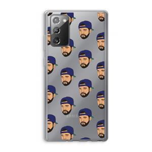 CaseCompany Drake Away: Samsung Galaxy Note 20 / Note 20 5G Transparant Hoesje