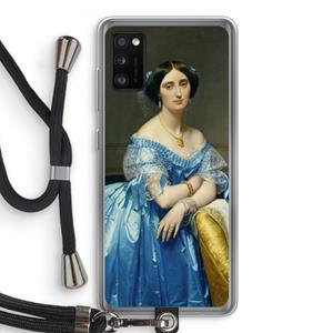 CaseCompany Eleonore: Samsung Galaxy A41 Transparant Hoesje met koord