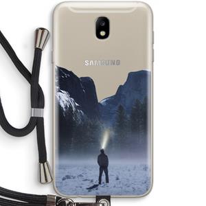 CaseCompany Wanderlust: Samsung Galaxy J7 (2017) Transparant Hoesje met koord