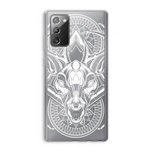 CaseCompany Oh Deer: Samsung Galaxy Note 20 / Note 20 5G Transparant Hoesje
