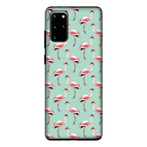 CaseCompany Flamingoprint groen: Samsung Galaxy S20 Plus Tough Case