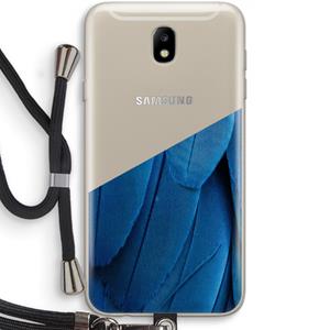 CaseCompany Pauw: Samsung Galaxy J7 (2017) Transparant Hoesje met koord