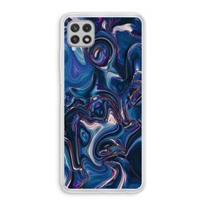 CaseCompany Mirrored Mirage: Samsung Galaxy A22 4G Transparant Hoesje