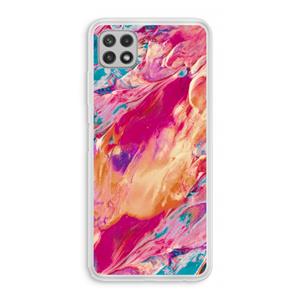 CaseCompany Pastel Echoes: Samsung Galaxy A22 4G Transparant Hoesje