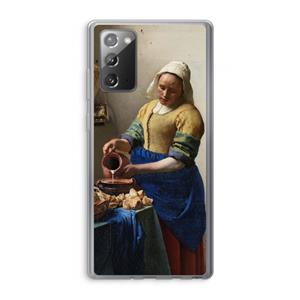 CaseCompany The Milkmaid: Samsung Galaxy Note 20 / Note 20 5G Transparant Hoesje