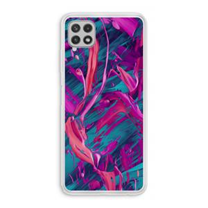CaseCompany Pink Clouds: Samsung Galaxy A22 4G Transparant Hoesje