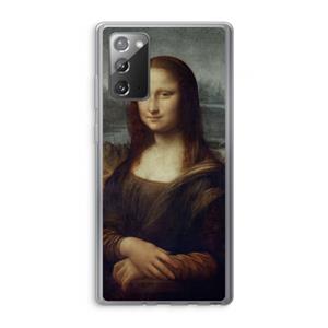 CaseCompany Mona Lisa: Samsung Galaxy Note 20 / Note 20 5G Transparant Hoesje
