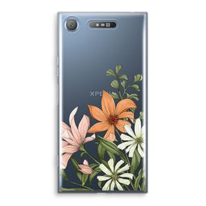 CaseCompany Floral bouquet: Sony Xperia XZ1 Transparant Hoesje