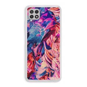 CaseCompany Pink Orchard: Samsung Galaxy A22 4G Transparant Hoesje