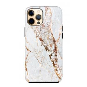 CaseCompany Goud marmer: iPhone 12 Pro Max Tough Case