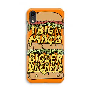 CaseCompany Big Macs Bigger Dreams: iPhone XR Volledig Geprint Hoesje
