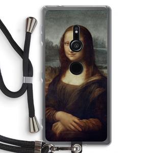 CaseCompany Mona Lisa: Sony Xperia XZ2 Transparant Hoesje met koord