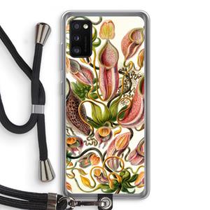 CaseCompany Haeckel Nepenthaceae: Samsung Galaxy A41 Transparant Hoesje met koord