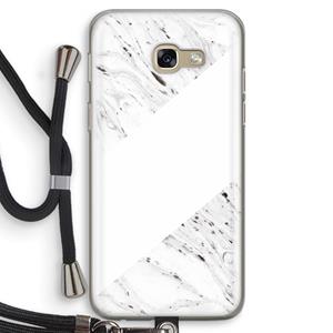 CaseCompany Biggest stripe: Samsung Galaxy A5 (2017) Transparant Hoesje met koord
