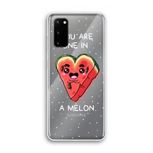 CaseCompany One In A Melon: Samsung Galaxy S20 Transparant Hoesje