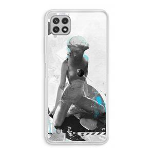 CaseCompany I will not feel a thing: Samsung Galaxy A22 4G Transparant Hoesje
