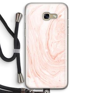 CaseCompany Peach bath: Samsung Galaxy A5 (2017) Transparant Hoesje met koord