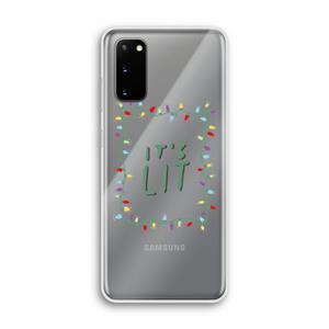 CaseCompany It's Lit: Samsung Galaxy S20 Transparant Hoesje