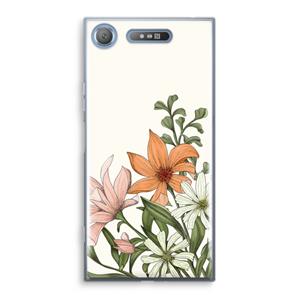 CaseCompany Floral bouquet: Sony Xperia XZ1 Transparant Hoesje