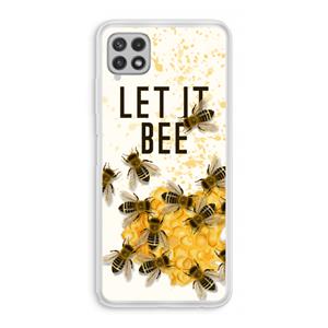 CaseCompany Let it bee: Samsung Galaxy A22 4G Transparant Hoesje